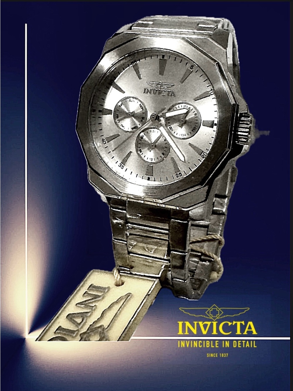 Invicta Silver Speedway Multifunction Men's Watch